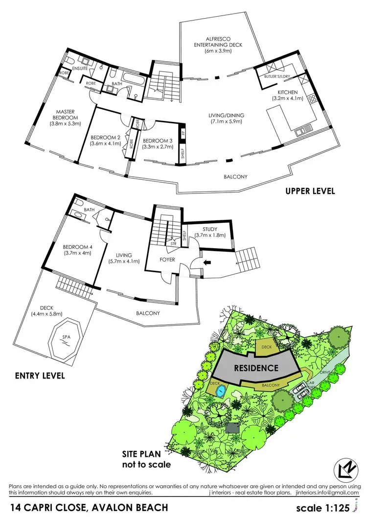 Floorplan of Homely house listing, 14 Capri Close, Avalon Beach NSW 2107