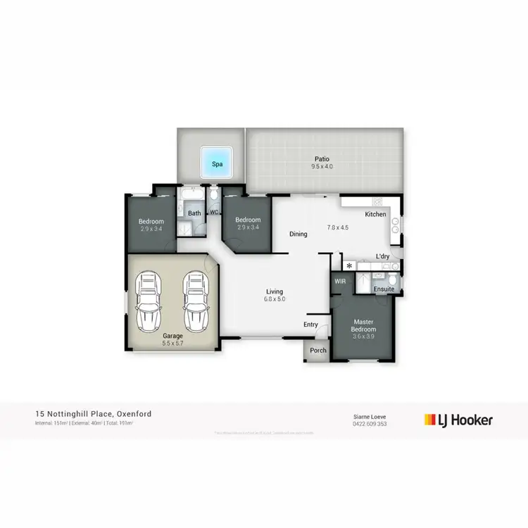 Floorplan of Homely house listing, 15 Nottinghill Place, Oxenford QLD 4210