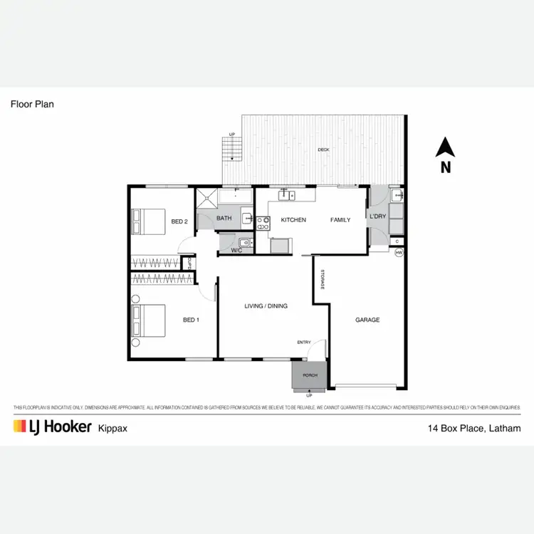 Floorplan of Homely house listing, 14 Box Place, Latham ACT 2615