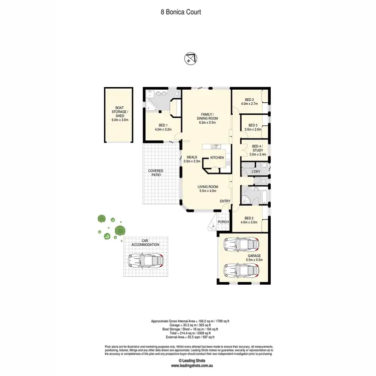 Floorplan of Homely house listing, 8 Bonica Court, Eatons Hill QLD 4037
