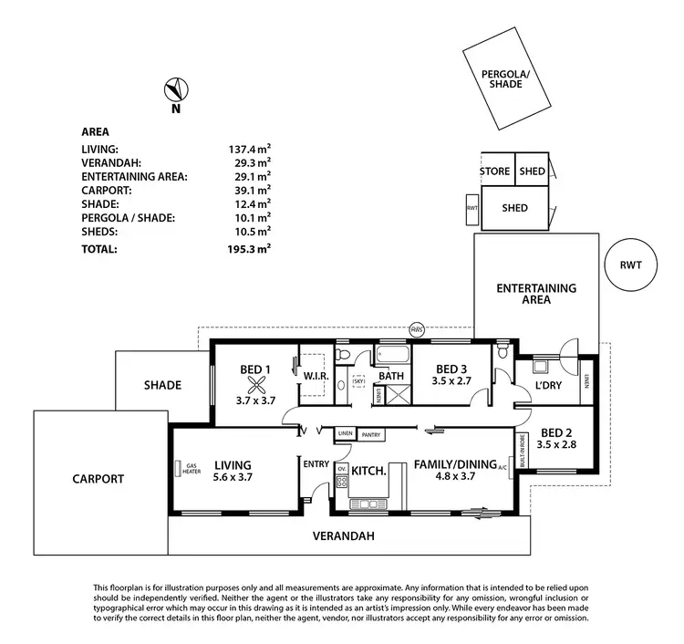 Floorplan of Homely house listing, 21 Carmen Court, Nairne SA 5252
