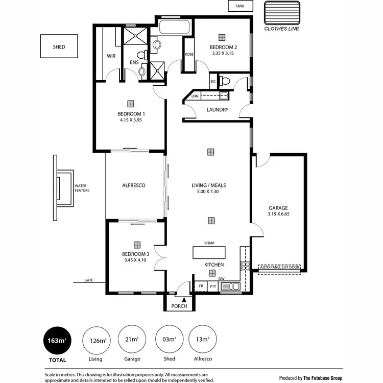Floorplan of Homely house listing, 1 Daniel Street, Modbury North SA 5092