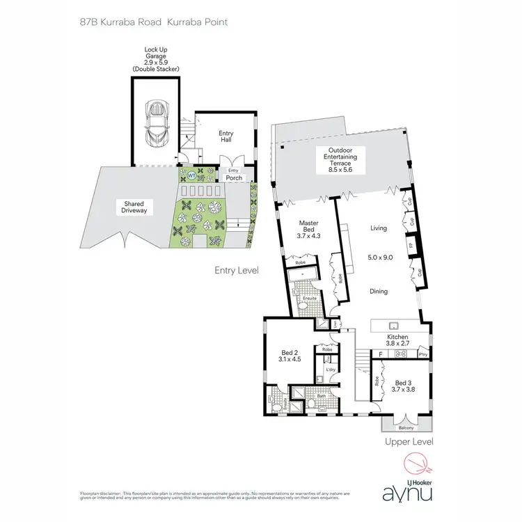 Floorplan of Homely semi-detached listing, 87A Kurraba Road, Neutral Bay NSW 2089