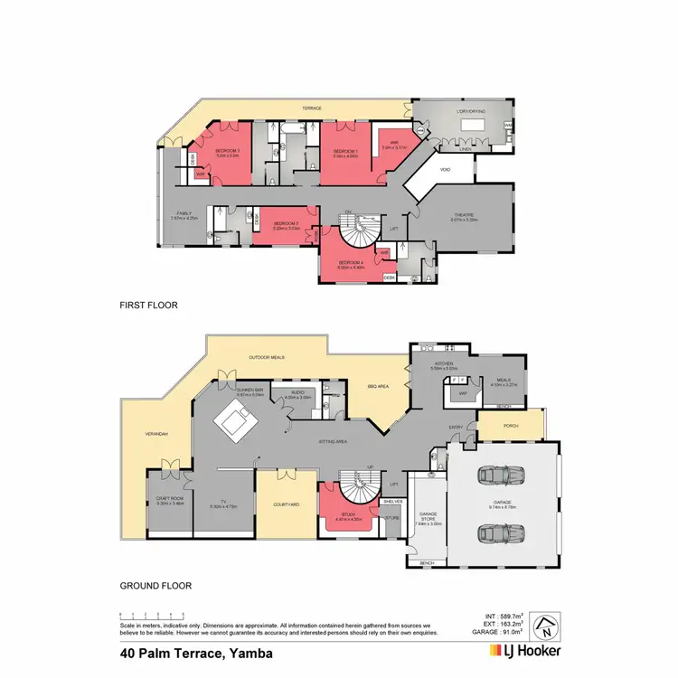 Floorplan of Homely house listing, 40 Palm Terrace, Yamba NSW 2464