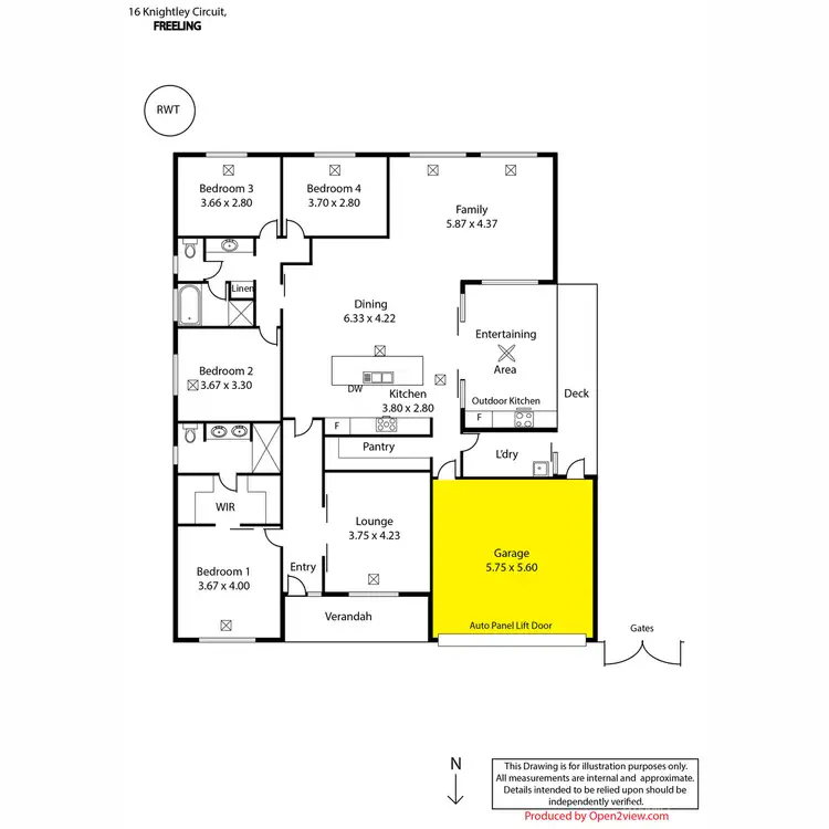 Floorplan of Homely house listing, 16 Knightley Circuit, Freeling SA 5372