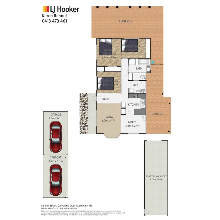 Floorplan of Homely house listing, 39 Bay Street, Cleveland QLD 4163
