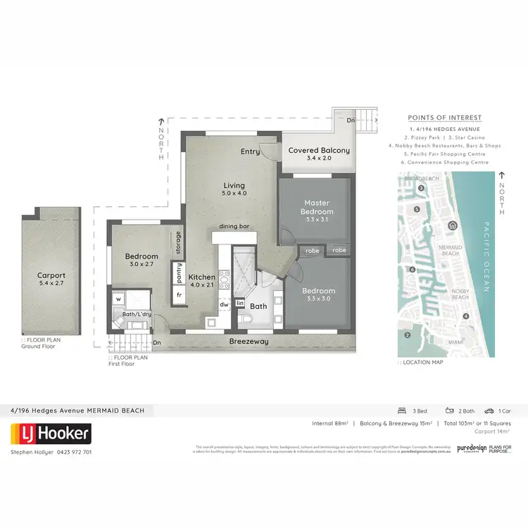 Floorplan of Homely unit listing, 4/196 Hedges Avenue, Mermaid Beach QLD 4218