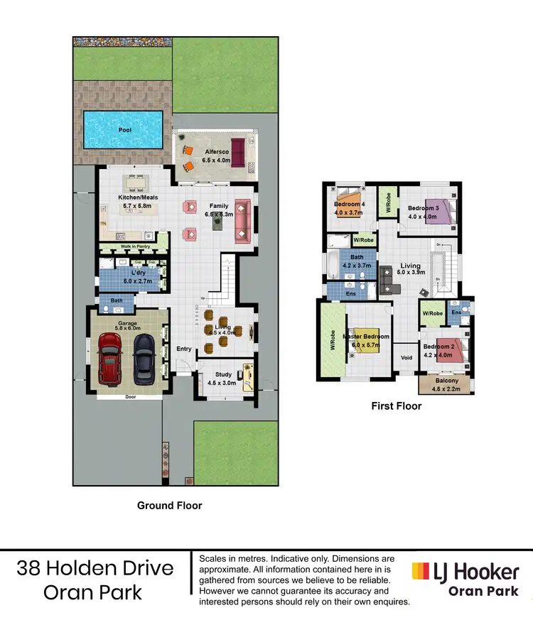 Floorplan of Homely house listing, 38 Holden Drive, Oran Park NSW 2570