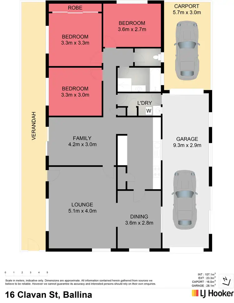 Floorplan of Homely house listing, 16 Clavan Street, Ballina NSW 2478