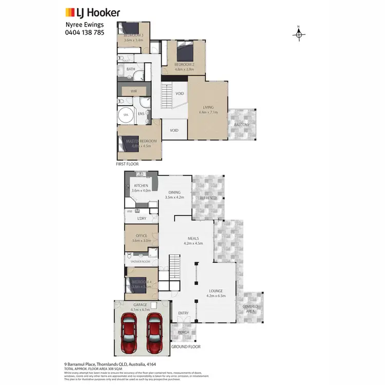 Floorplan of Homely house listing, 9 Barramul Place, Thornlands QLD 4164