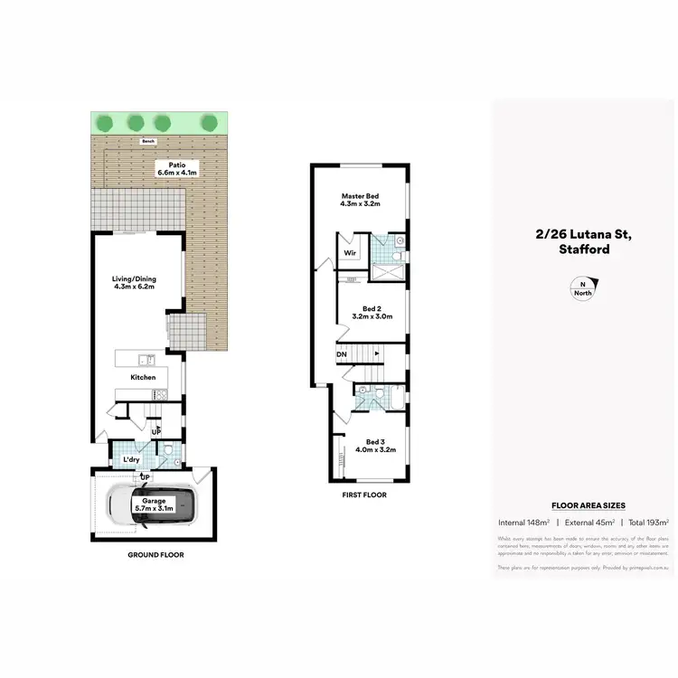 Floorplan of Homely townhouse listing, 2/26 Lutana Street, Stafford QLD 4053