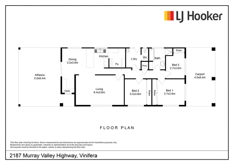 Floorplan of Homely house listing, 2187 Murray Valley Highway, Vinifera VIC 3591