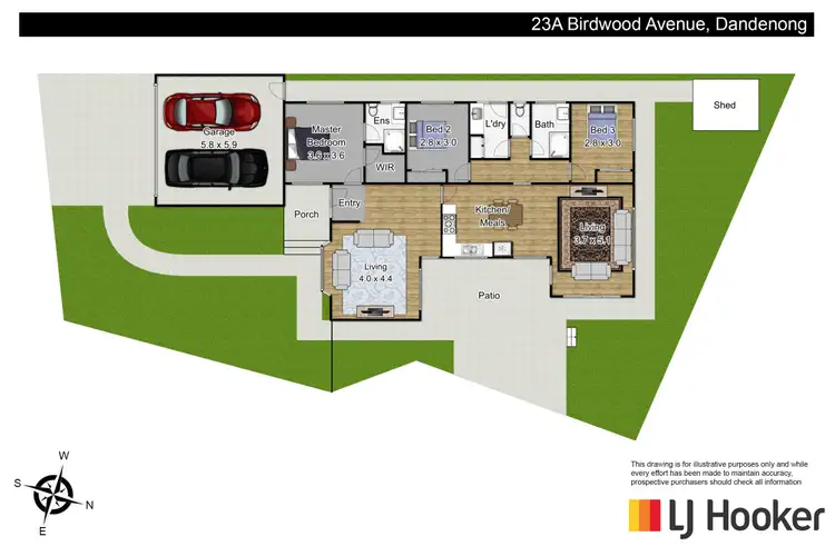 Floorplan of Homely house listing, 23A Birdwood Avenue, Dandenong VIC 3175