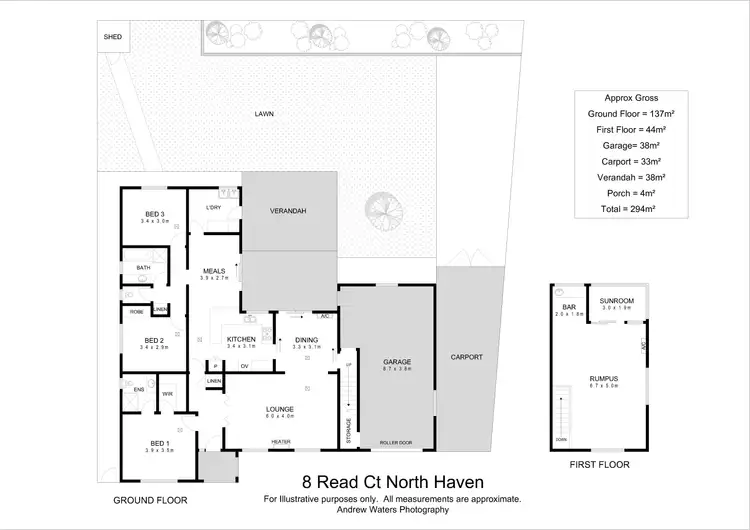Floorplan of Homely house listing, 8 Read Court, North Haven SA 5018