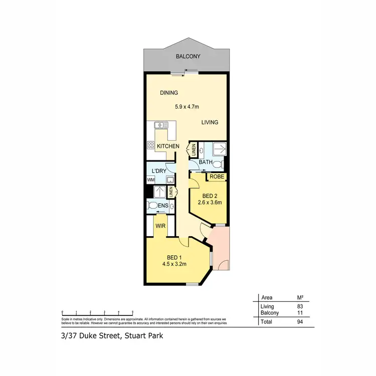 Floorplan of Homely apartment listing, 3/37 Duke Street, Stuart Park NT 820