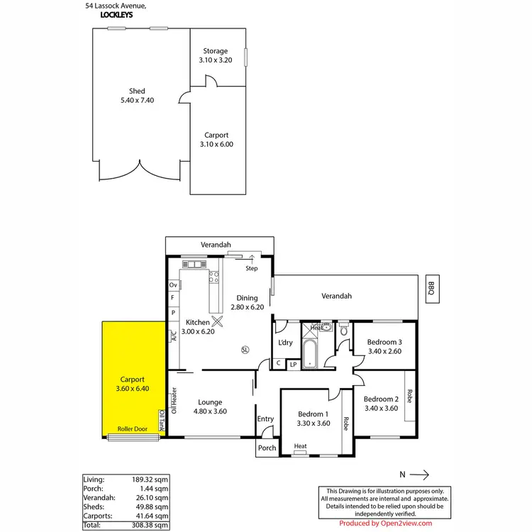 Floorplan of Homely house listing, 54 Lasscock Avenue, Lockleys SA 5032