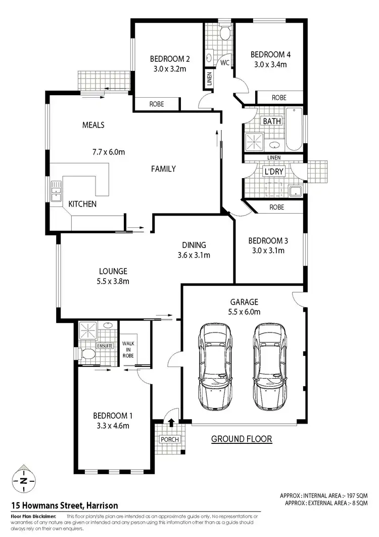 Floorplan of Homely house listing, 15 Howmans Street, Harrison ACT 2914