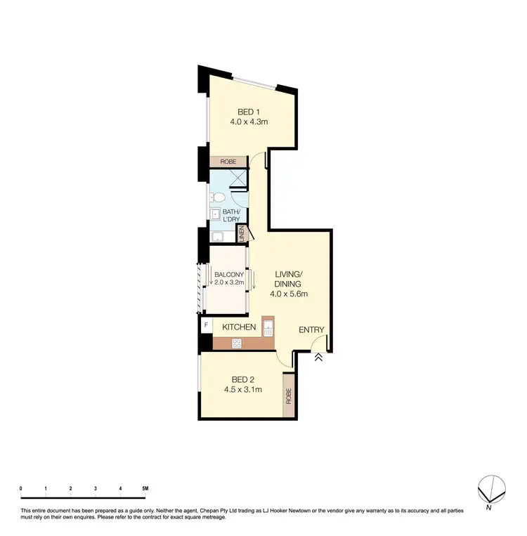 Floorplan of Homely apartment listing, 26/1 Wiley Street, Chippendale NSW 2008