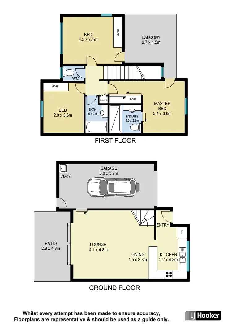 Floorplan of Homely townhouse listing, 1/25 Grasspan Street, Zillmere QLD 4034