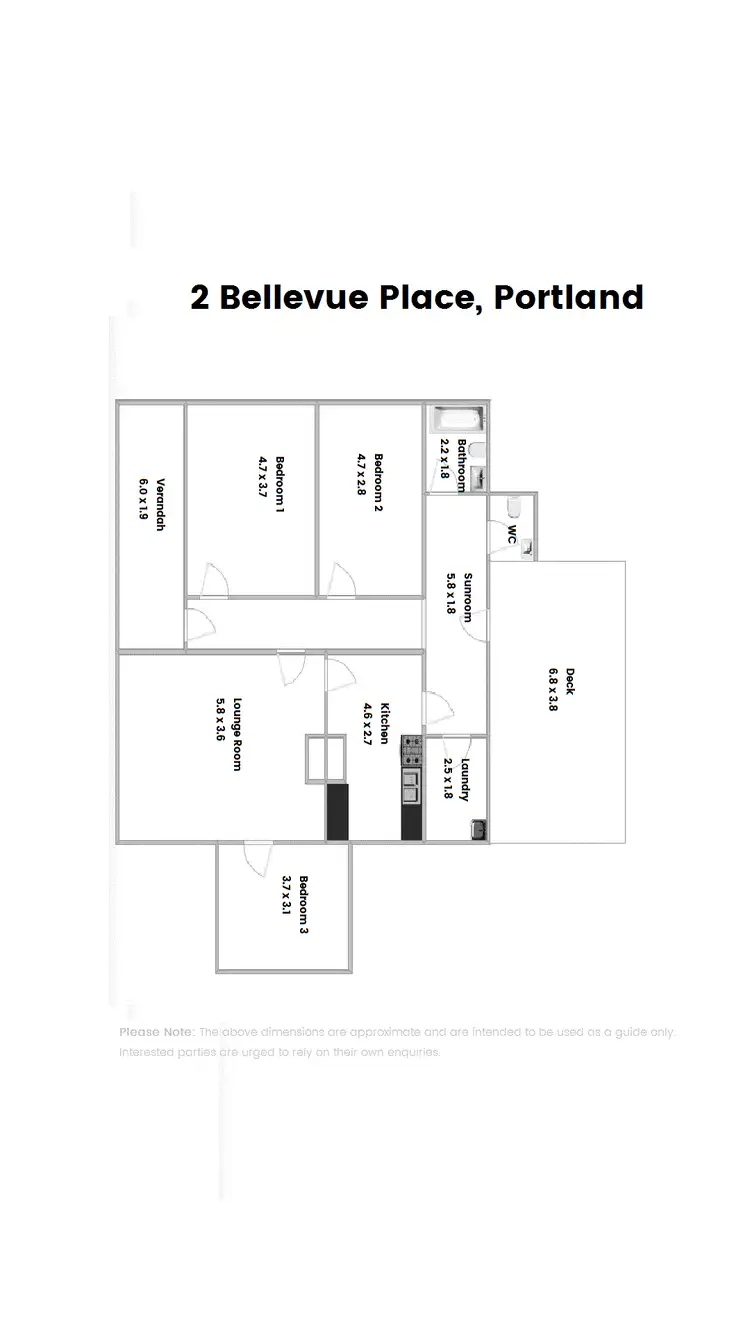 Floorplan of Homely house listing, 2 Bellevue Place, Portland NSW 2847