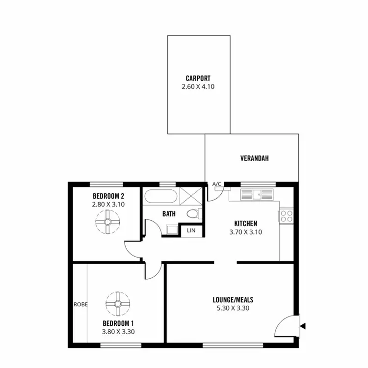 Floorplan of Homely unit listing, 4/6 Byron Street, Glenelg SA 5045