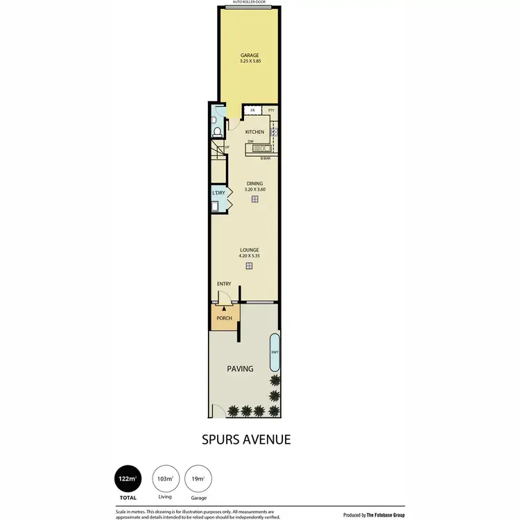 Floorplan of Homely townhouse listing, 19 Spurs Avenue, Brompton SA 5007