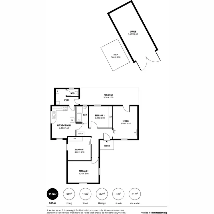 Floorplan of Homely house listing, 8 Blencowe Street, Elizabeth Grove SA 5112