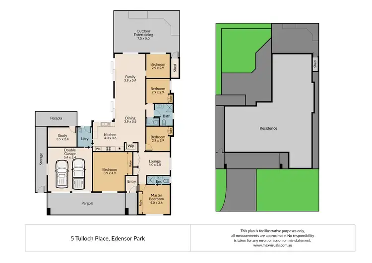 Floorplan of Homely house listing, 5 Tulloch Place, Edensor Park NSW 2176