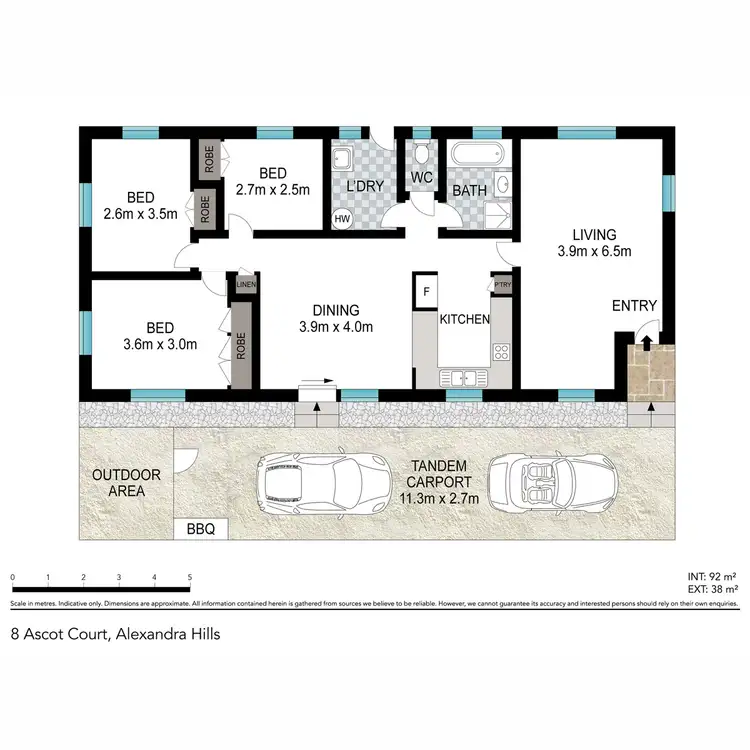 Floorplan of Homely house listing, 8 Ascot Court, Alexandra Hills QLD 4161