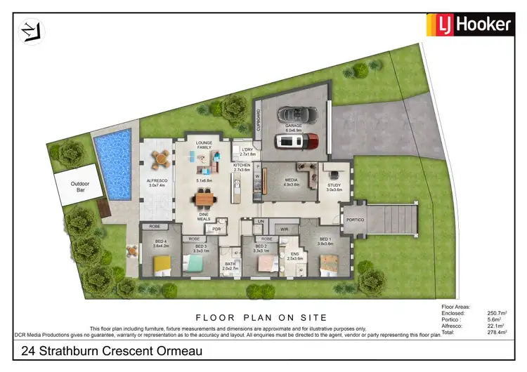 Floorplan of Homely house listing, 24 Strathburn Crescent, Ormeau QLD 4208