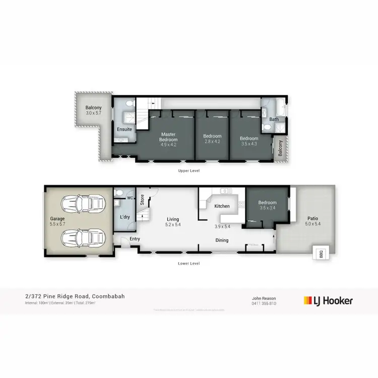 Floorplan of Homely semi-detached listing, 2/372 Pine Ridge Road, Coombabah QLD 4216