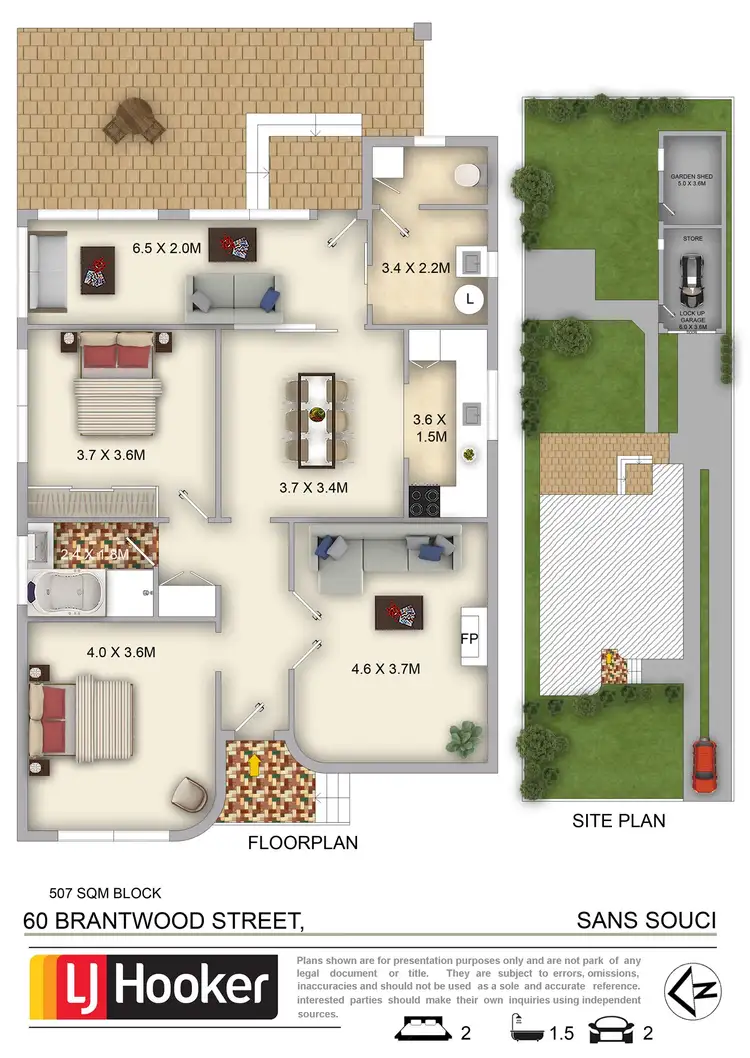 Floorplan of Homely house listing, 60 Brantwood Street, Sans Souci NSW 2219