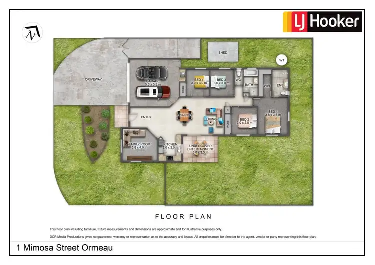 Floorplan of Homely house listing, 1 Mimosa Street, Ormeau QLD 4208