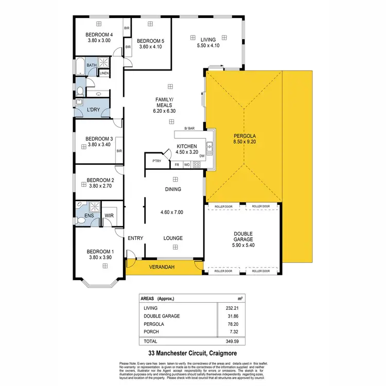 Floorplan of Homely house listing, 33 Manchester Circuit, Craigmore SA 5114