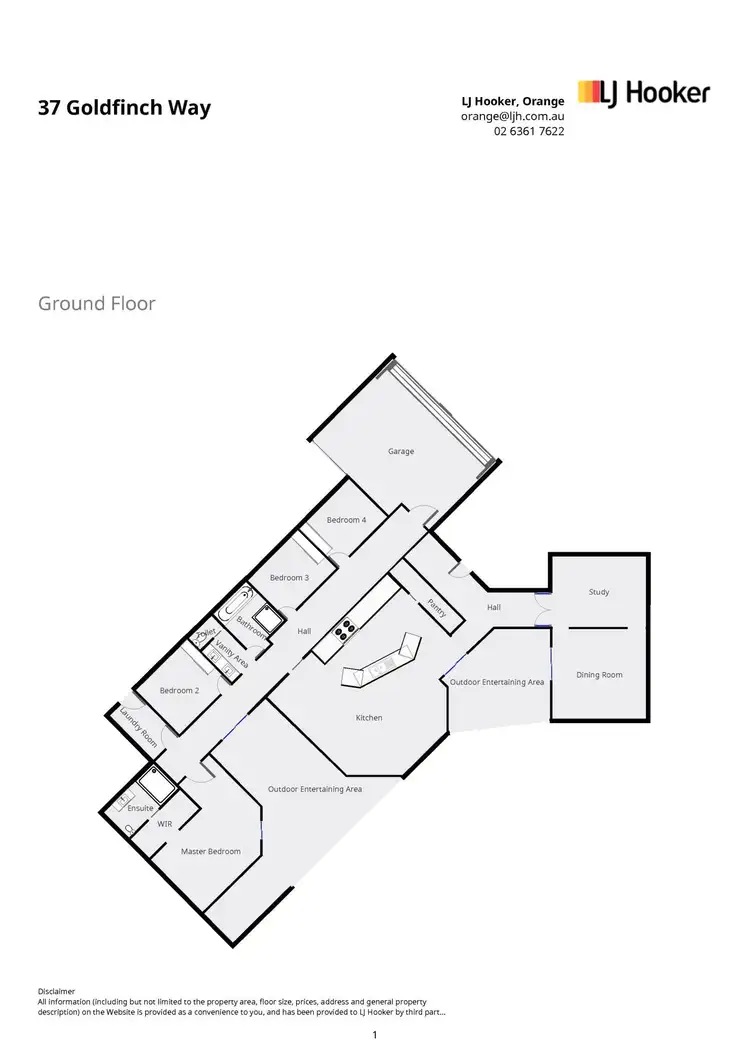 Floorplan of Homely house listing, 37 Goldfinch Way, Orange NSW 2800