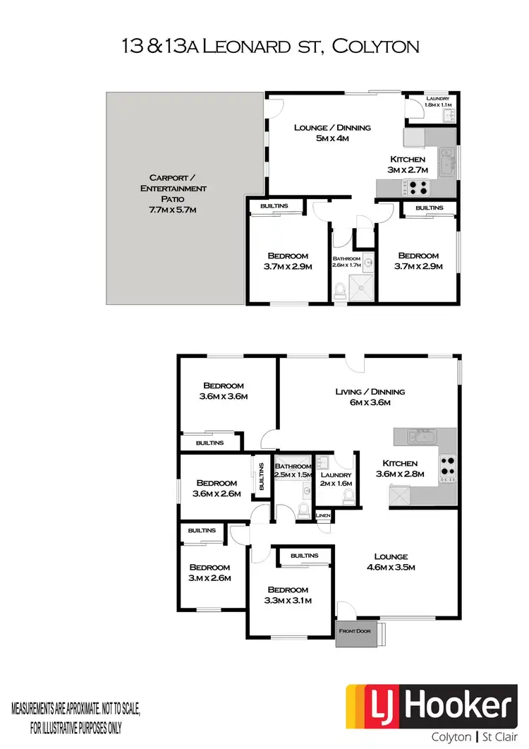 Floorplan of Homely house listing, 13 & 13a Leonard Street, Colyton NSW 2760
