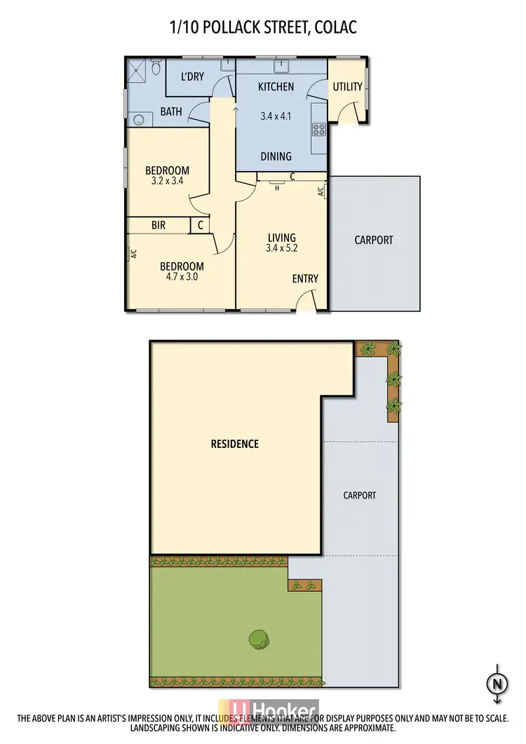 Floorplan of Homely house listing, 1/10 Pollack St, Colac VIC 3250