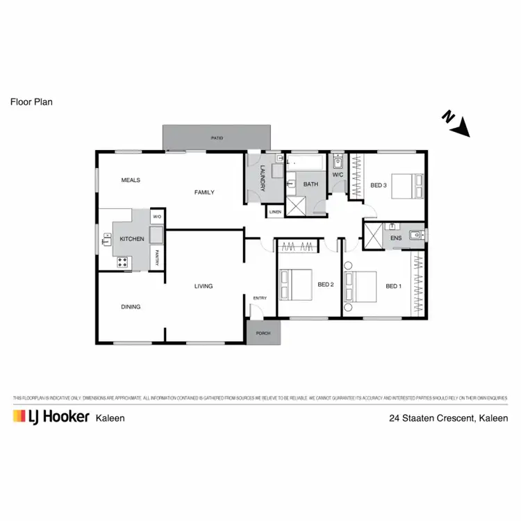 Floorplan of Homely house listing, 24 Staaten Crescent, Kaleen ACT 2617