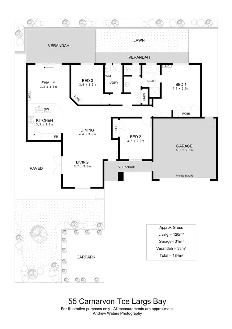 Floorplan of Homely house listing, 55 Carnarvon Terrace, Largs North SA 5016