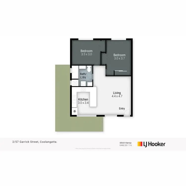 Floorplan of Homely unit listing, 2/57 Garrick Street, Coolangatta QLD 4225