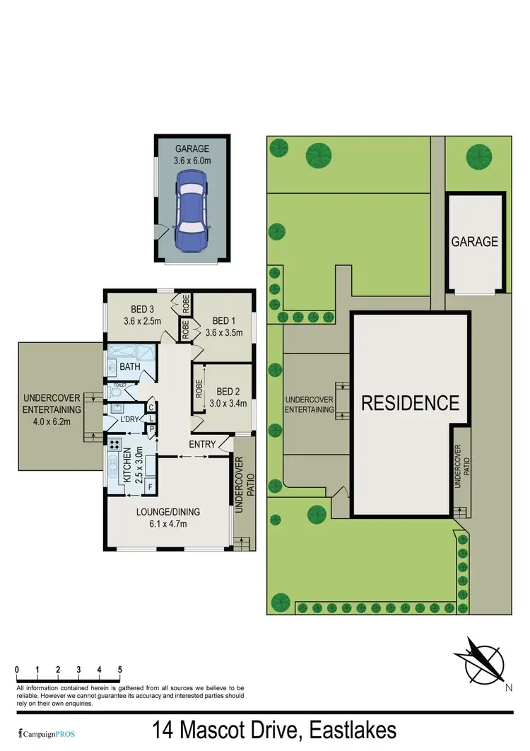 Floorplan of Homely house listing, 14 Mascot Drive, Eastlakes NSW 2018