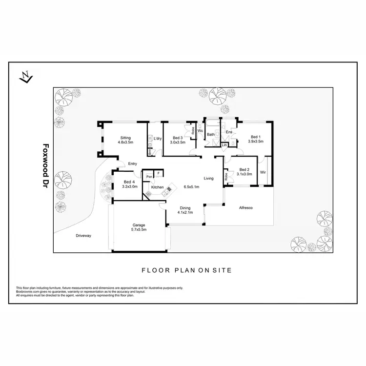 Floorplan of Homely house listing, 55 Foxwood Drive, Point Cook VIC 3030