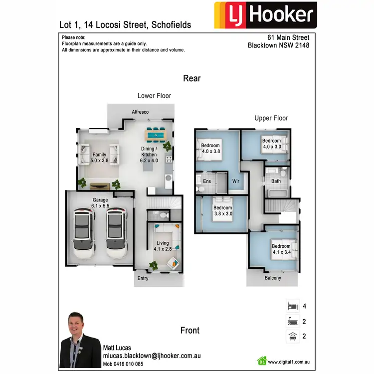 Floorplan of Homely house listing, Lot 1/14 Locosi Street, Schofields NSW 2762