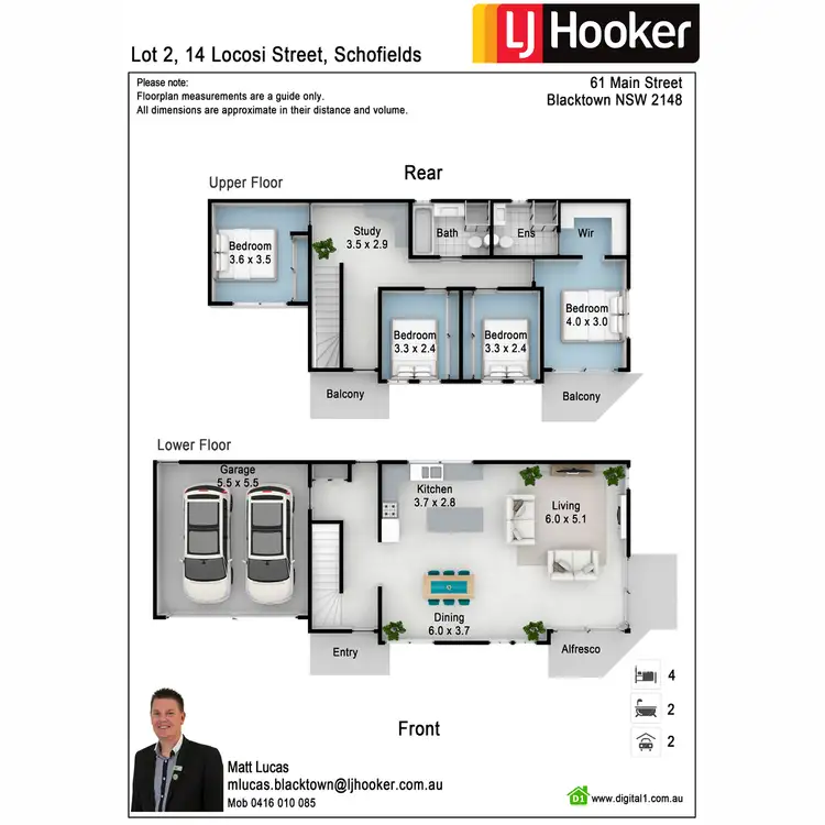 Floorplan of Homely house listing, Lot 2/14 Locosi Street, Schofields NSW 2762