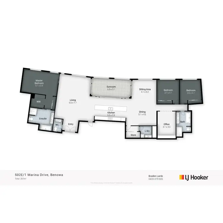 Floorplan of Homely unit listing, 502e Penth Marina Drive, Benowa QLD 4217