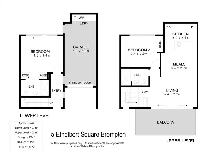 Floorplan of Homely townhouse listing, 5 Ethelbert Square, Brompton SA 5007