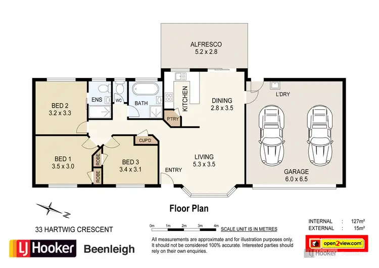 Floorplan of Homely house listing, 33 Hartwig Crescent, Mount Warren Park QLD 4207