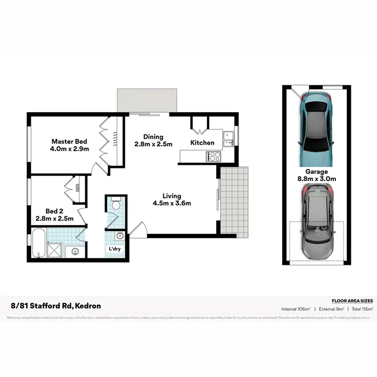 Floorplan of Homely unit listing, 8/81 Stafford Road, Kedron QLD 4031