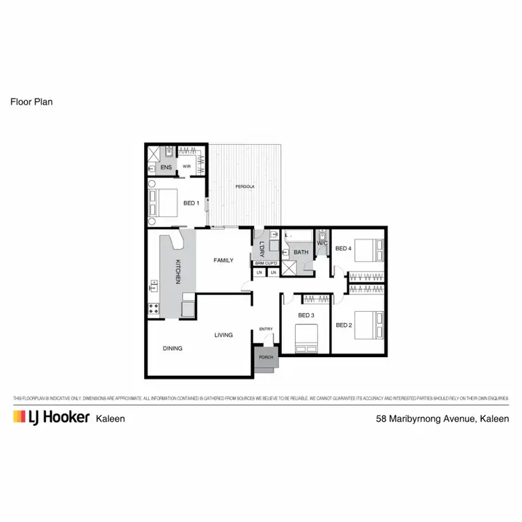Floorplan of Homely house listing, 58 Maribyrnong Avenue, Kaleen ACT 2617