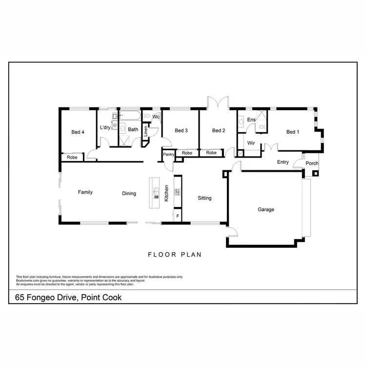 Floorplan of Homely house listing, 65 Fongeo Drive, Point Cook VIC 3030